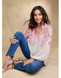 Together Blush Floral Pint Blouse 2