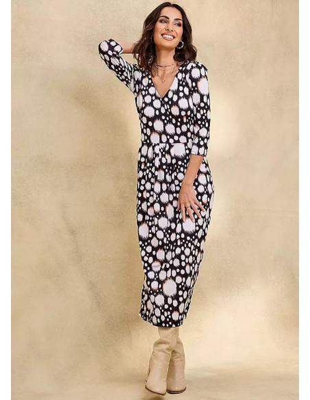 Together Spot Print Jersey Pocket Dress