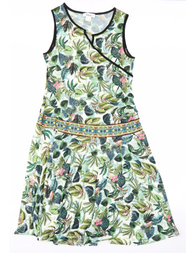 Heine Green Floral A-Line Dress