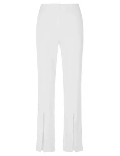 STAR by Julien Macdonald White Casual Split Front Hem Pants