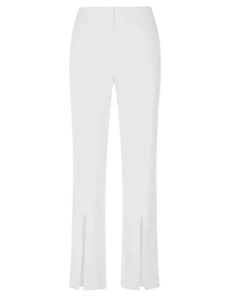 STAR by Julien Macdonald White Casual Split Front Hem Pants