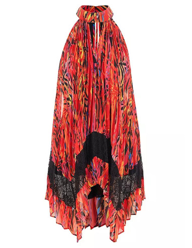 STAR by Julien Macdonald Red Multi Print Flow Dress