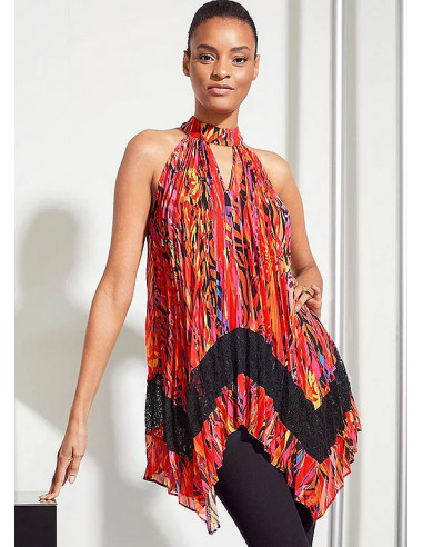 STAR by Julien Macdonald Red Multi Print Flow Dress