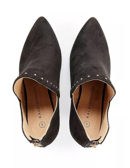 Kaleidoscope Black Cut Out Shoe Boots