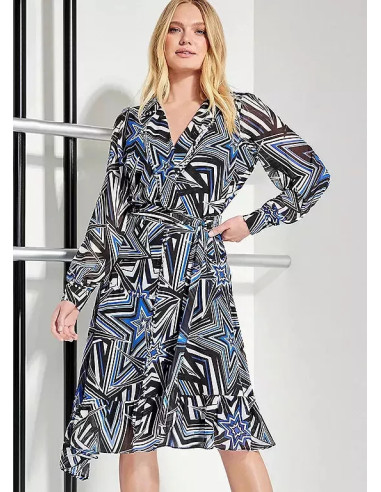 STAR by Julien Macdonald Star Optical Midi Dress