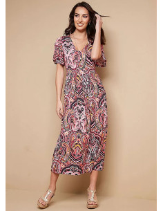 Together Paisley Print Jersey Pocket Dress 2