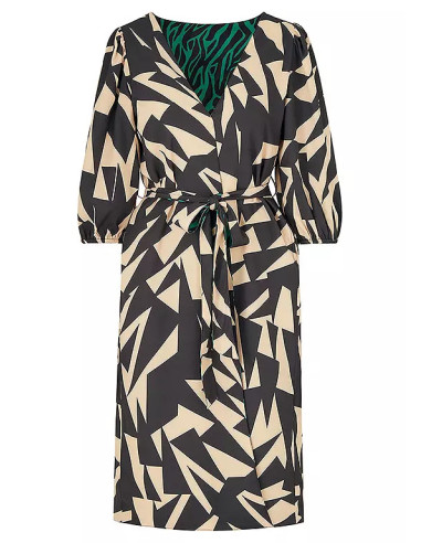 Love Mark Heyes Reversible Print Plus Size Kimono