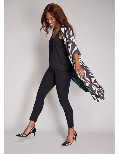 Love Mark Heyes Reversible Print Plus Size Kimono