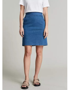 Kaleidoscope Blue Comfort Fit Skirt 2