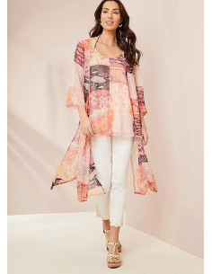 Together Patchwork Print Kimono 2