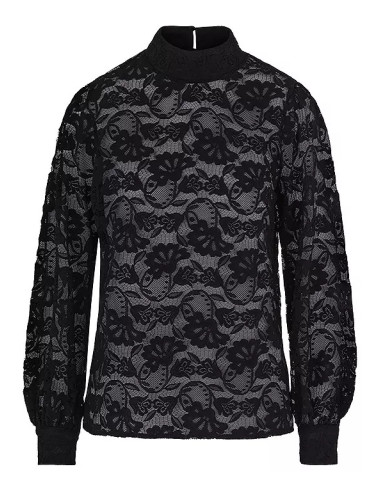 Freemans Black Lace Top