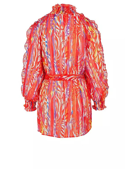 STAR by Julien Macdonald Cold Shoulder Frill Detail Top Blouse