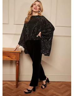 Kaleidoscope Velour Sequin Cape 2