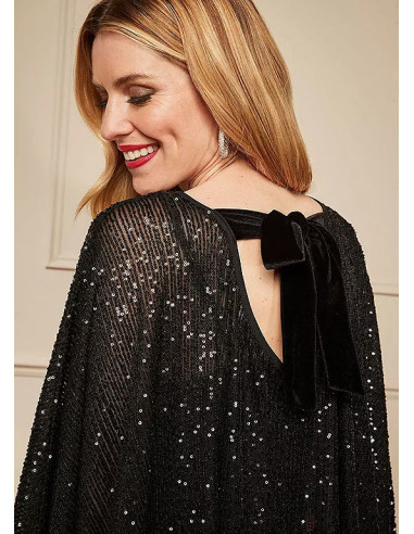 Kaleidoscope Velour Sequin Cape