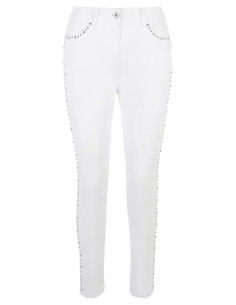 STAR by Julien Macdonald Studded White Jeans