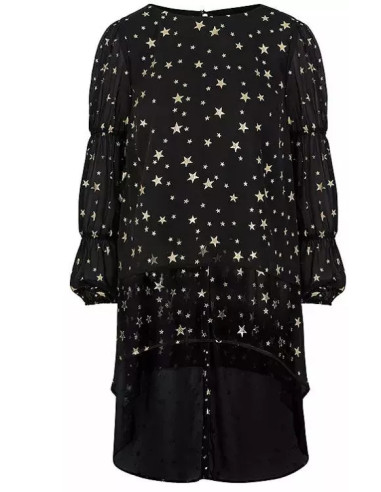 STAR by Julien Macdonald Star Foil Print High Low Hem Top