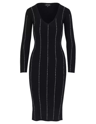 STAR by Julien Macdonald Embellished Knitted Dress