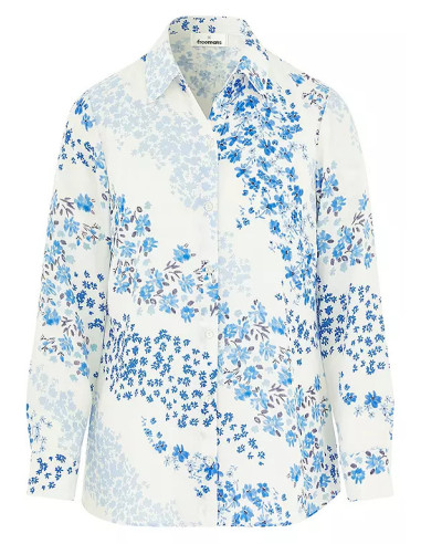 Freemans Blue Floral Print Shirt