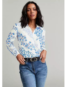 Freemans Blue Floral Print Shirt 2