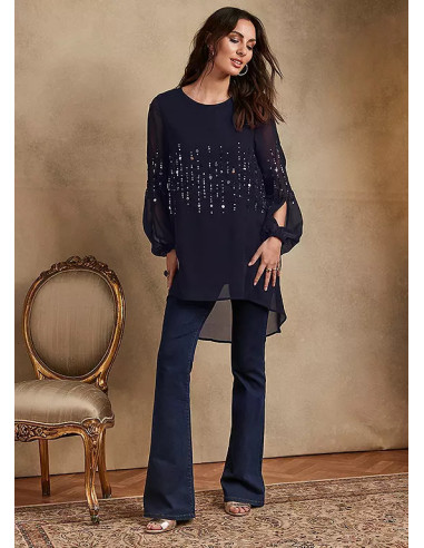 Together Black Sequin Top