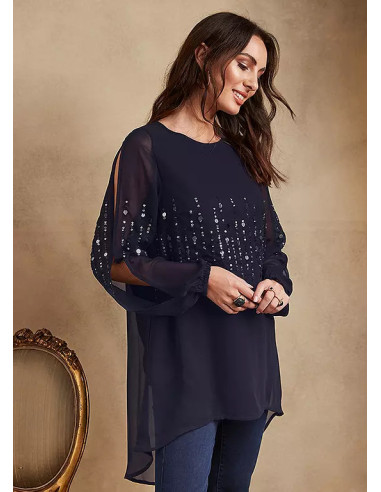 Together Black Sequin Top