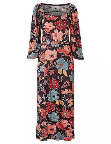 Love Mark Heyes Floral Print Jersey Midaxi Dress