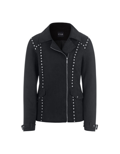 STAR by Julien Macdonald Black Suede Biker Jacket