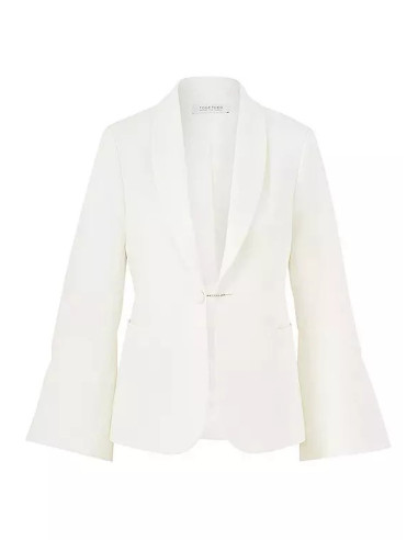 Together Ivory Tailored Jacket with Fluted Sleeves