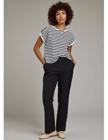 Freemans Black Straight Leg Trousers