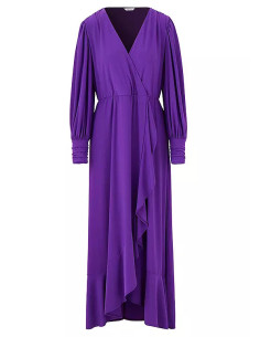Together Purple Jersey Frill Detail Maxi Dress