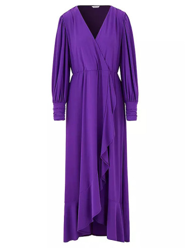 Together Purple Jersey Frill Detail Maxi Dress