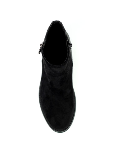 Lunar Alder Black Wedge Ankle Boot