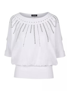 STAR by Julien Macdonald Stud Detail Jersey Bubble Top