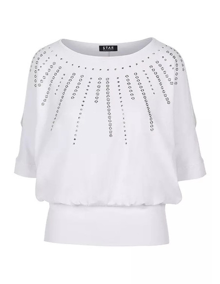 STAR by Julien Macdonald Stud Detail Jersey Bubble Top