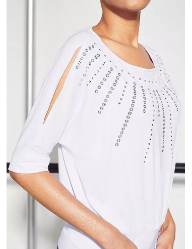 STAR by Julien Macdonald Stud Detail Jersey Bubble Top