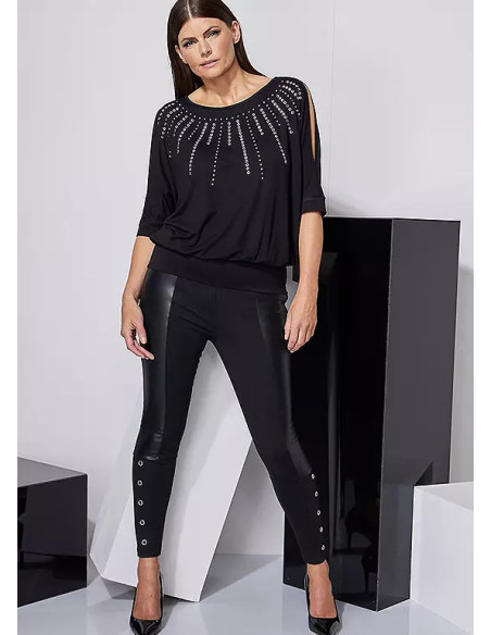 STAR by Julien Macdonald Stud Detail Jersey Bubble Top
