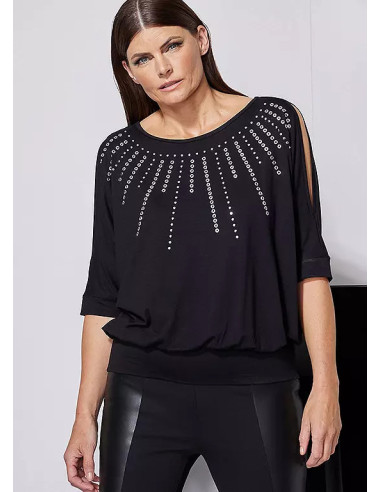STAR by Julien Macdonald Stud Detail Jersey Bubble Top