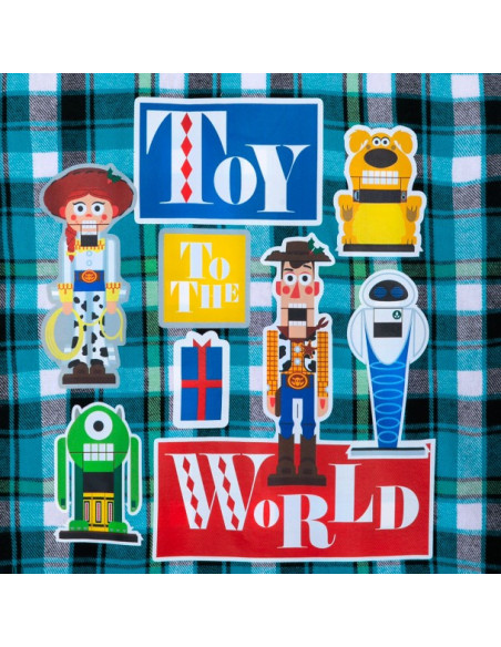 Disney Pixar Toy Story Checked Plaid Flannel Shirt