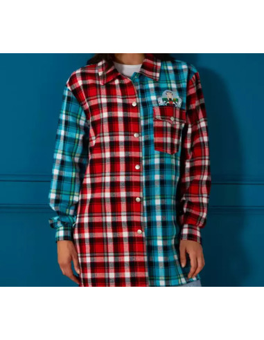 Disney Pixar Toy Story Checked Plaid Flannel Shirt