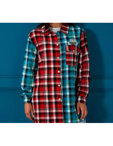 Disney Pixar Toy Story Checked Plaid Flannel Shirt