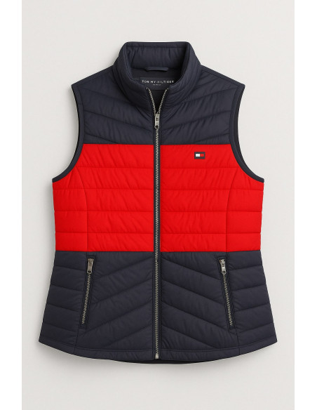 Tommy Hilfiger Sport Blue & Red Sleeveless Gilet