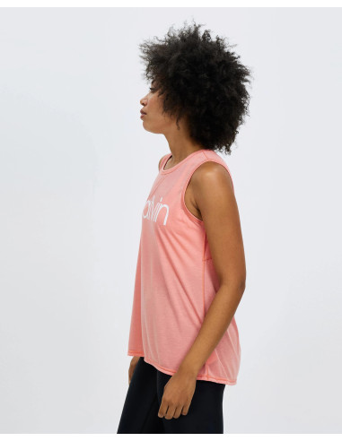 Calvin Klein Performance Pink Sleeveless Crop Top