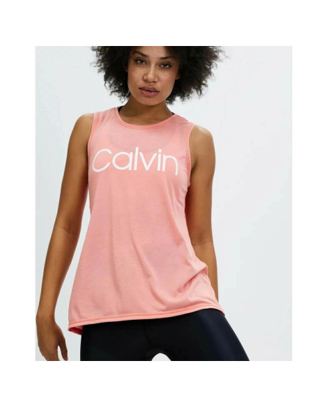 Calvin Klein Performance Pink Sleeveless Crop Top
