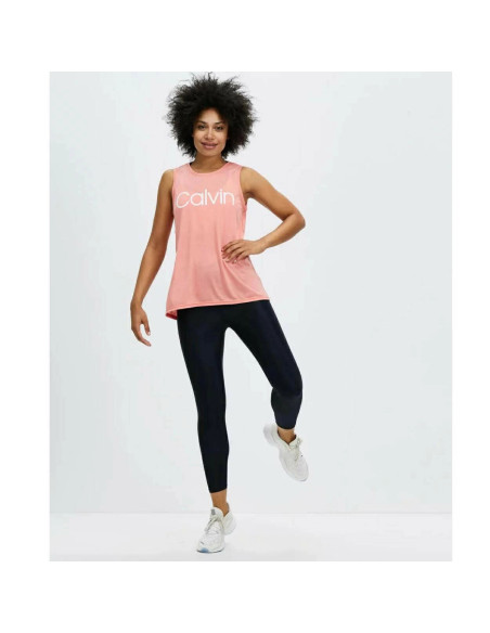 Calvin Klein Performance Pink Sleeveless Crop Top
