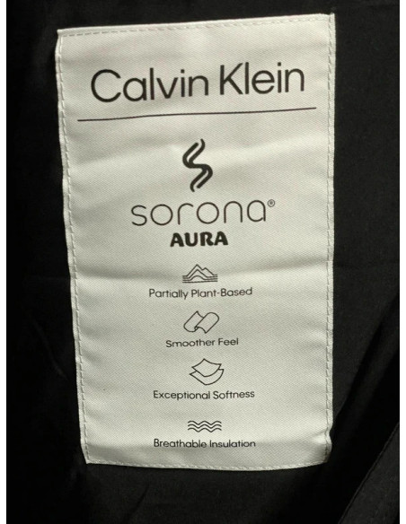 Calvin Klein Ladies Longline Black Puffer Jacket