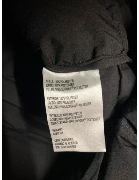 Calvin Klein Ladies Longline Black Puffer Jacket