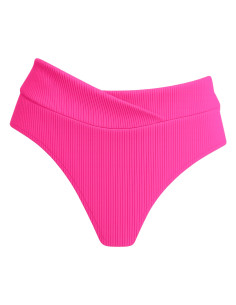 Cyn & Luca Heidi Ribbed High Waist V-Front Bikini Bottom