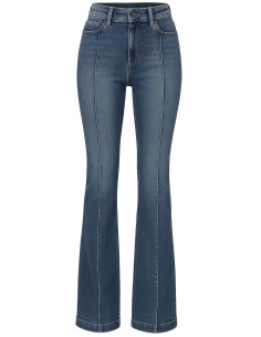 Idyllwind Belmont Medium Wash High Risin' Seamed Front Sanding Bootcut Jeans US6