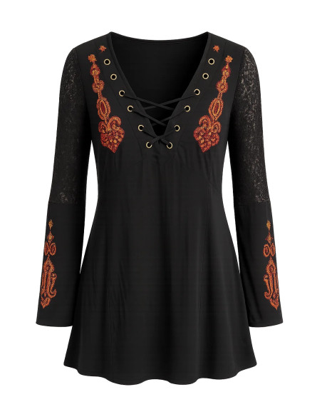 bonprix Black Tunic with Embellished Detailing