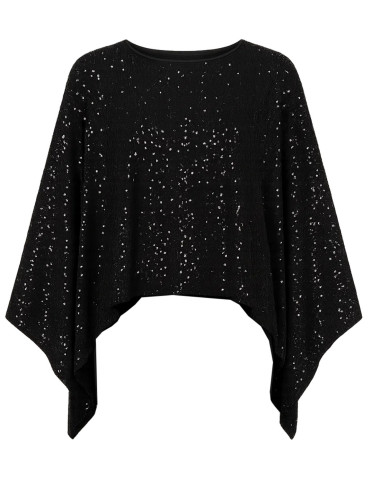 Kaleidoscope Velour Sequin Cape